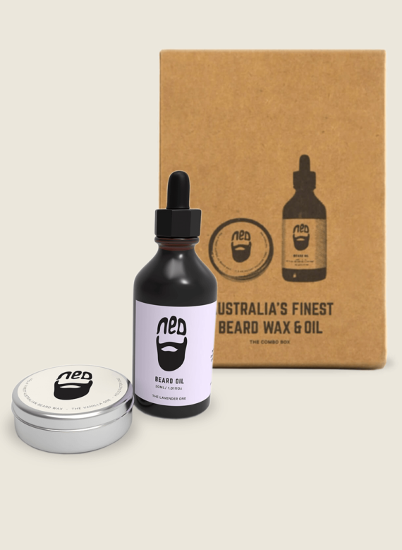 NED beard oil - NED beard wax - most popular beard wax and beard oil duo - toiletries for men