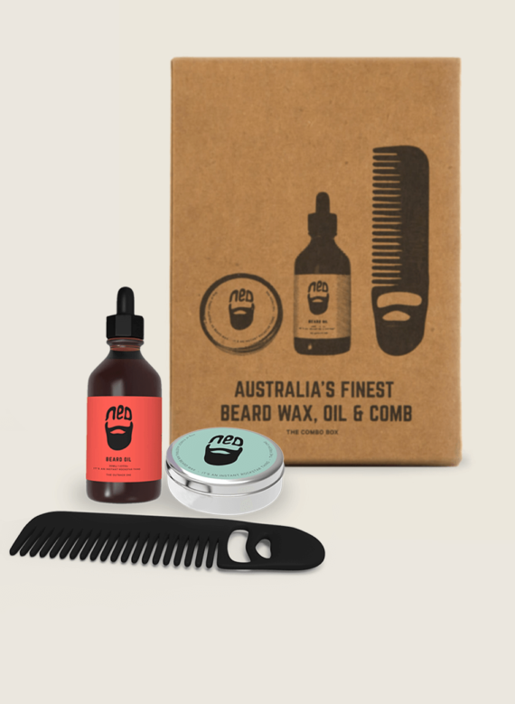 NED beard comb - NED beard oil - NED moustache wax - NED beard wax