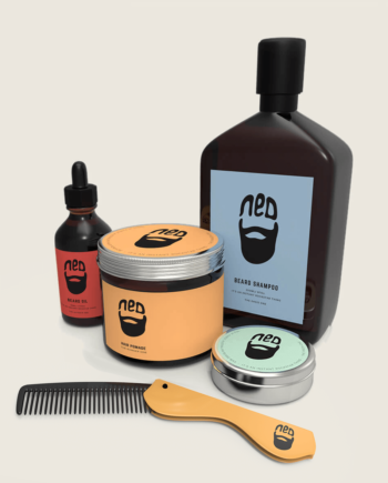 NED aloy grooming comb for men - ned hair wax - snap back grooming comb - NED beard oil australia - washbag kit